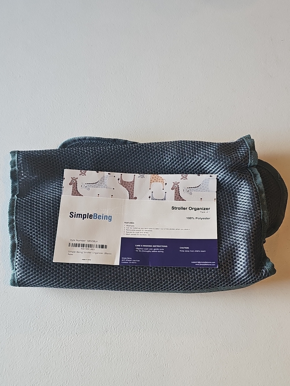 New SimpleBeing Stroller Organizer - Dark Gray